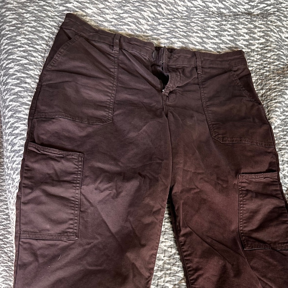 good american cargo pants size 14